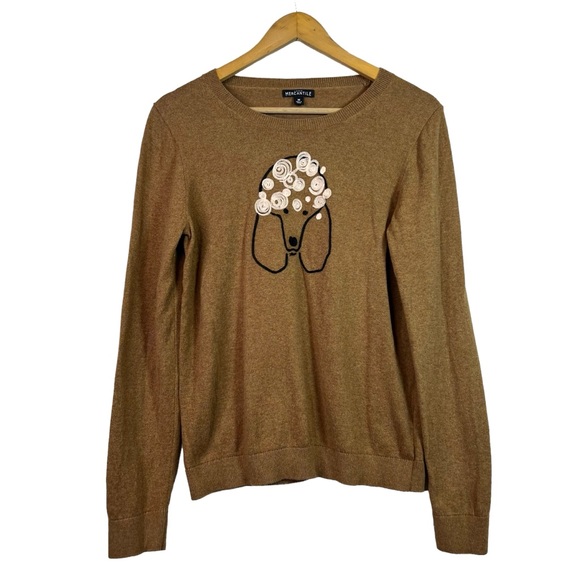J. Crew Sweaters - J. Crew Women’s Brown Poodle Teddie Sweater Long Sleeve Cotton Size M